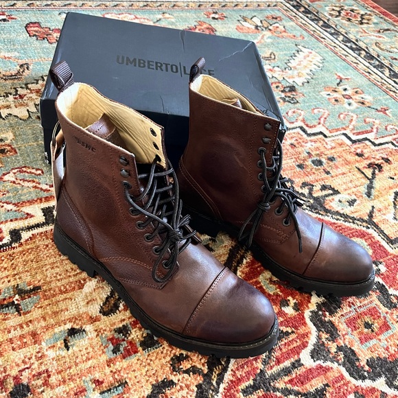 BSMC X UMBERTO LUCE BOOT - COFFEE BROWN size 12 - Picture 2 of 5
